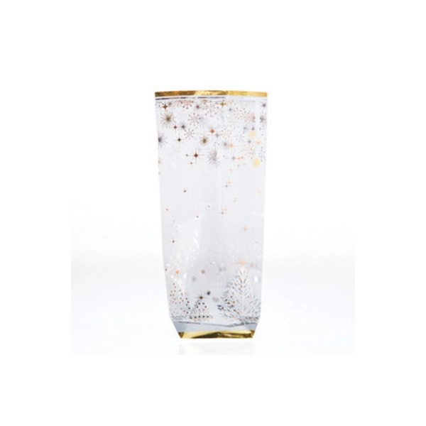Sachet confiseur fond carton Noël scintillant