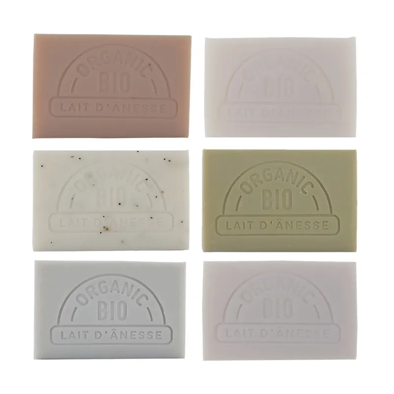 Saponi al latte d'asina biologico - Confezione scoperta