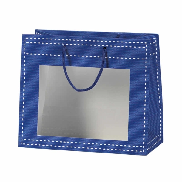 Sacchetto di carta per finestre in PVC blu
