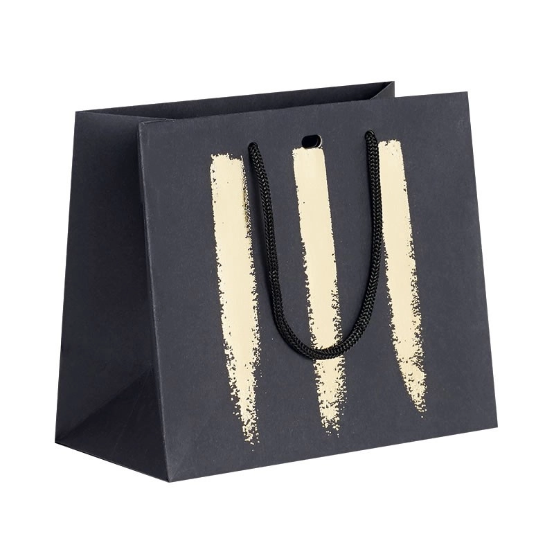 Sacchetto di carta nero/oro