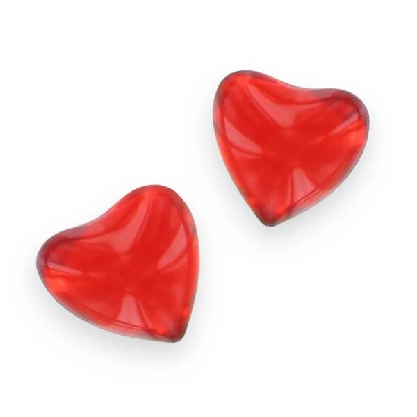 Diffusore di perle da bagno a forma di cuore rosso
