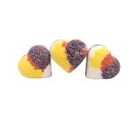 cuore effervescente da bagno 85g - prugna