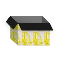 Distributore di perle di olio da bagno a forma di animale in Europa.