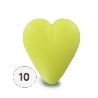 Sapone giallo a forma di cuore 34g - Sacchetto 10 