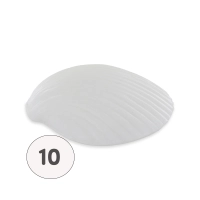 Sapone bianco a conchiglia piatta - Sacco 50 