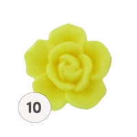 Savon forme fleur jaune - sac de 10 