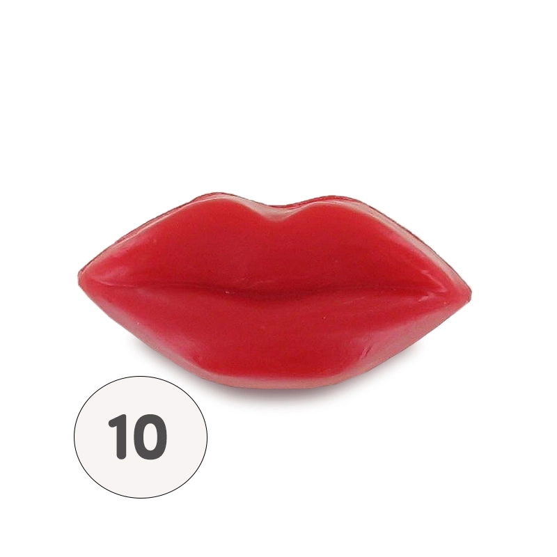 Sapone rosso a forma di labbra - Sacchetto 10 