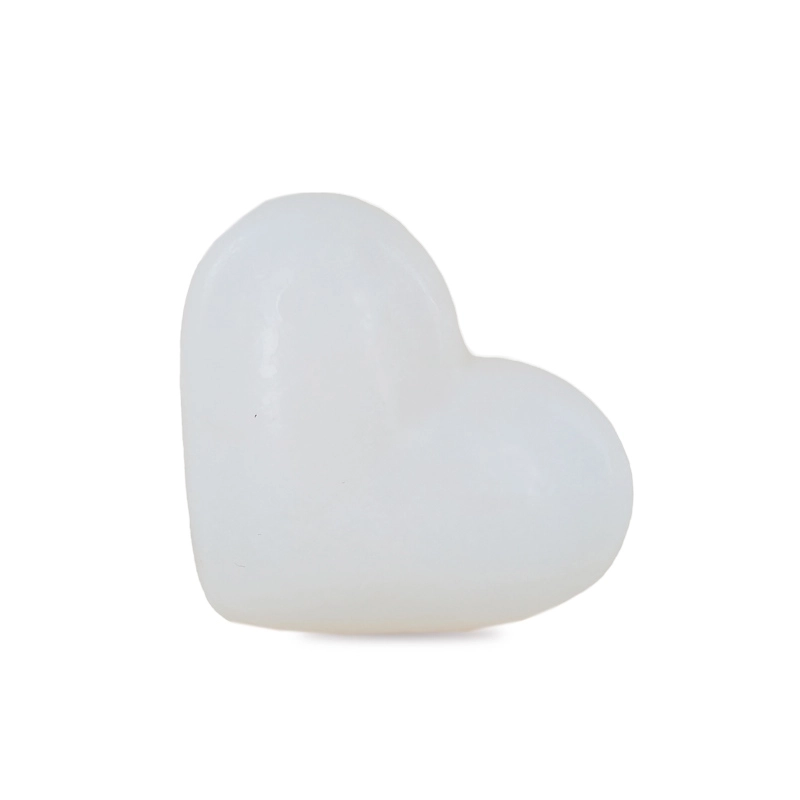 Produttore di saponi bianchi a forma di cuore 34g - Distribuzione in piccole confezioni