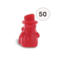 Sapone pupazzo di neve rosso - Sacco 50 