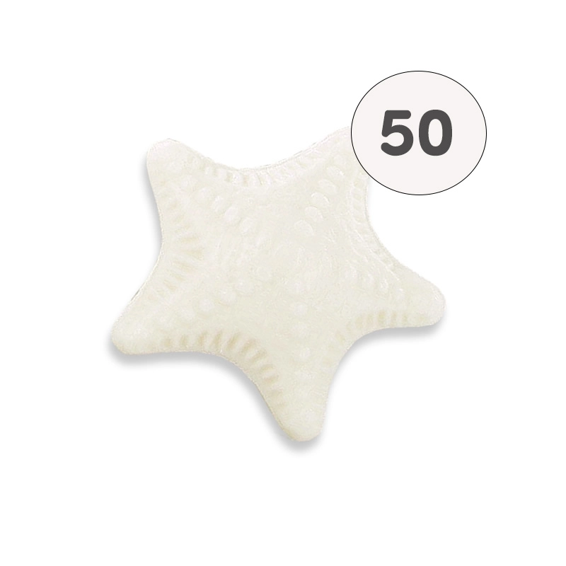 Sapone bianco a forma di stella marina - Sacchetto 50 