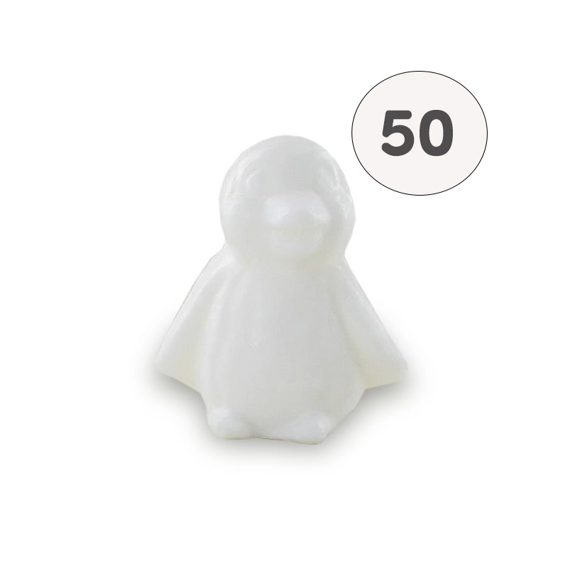 Sapone pinguino bianco - Sacchetto 50 