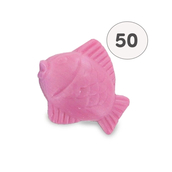 Saponetta rosa pesce luna - Sacchetto 50 