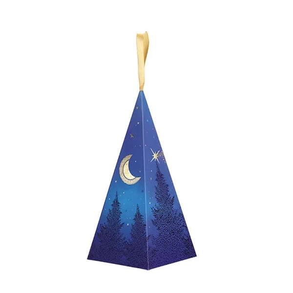 Piramide di carta rossa di Babbo Natale - Set di 24 pezzi