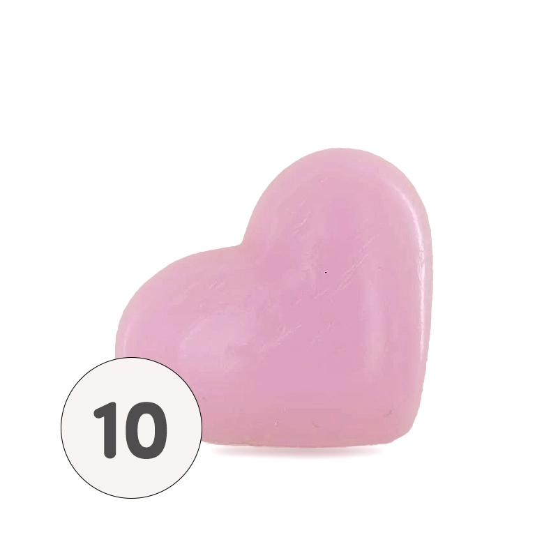Produttore di saponi rosa a forma di cuore 34g - Distribuzione in confezione piccola